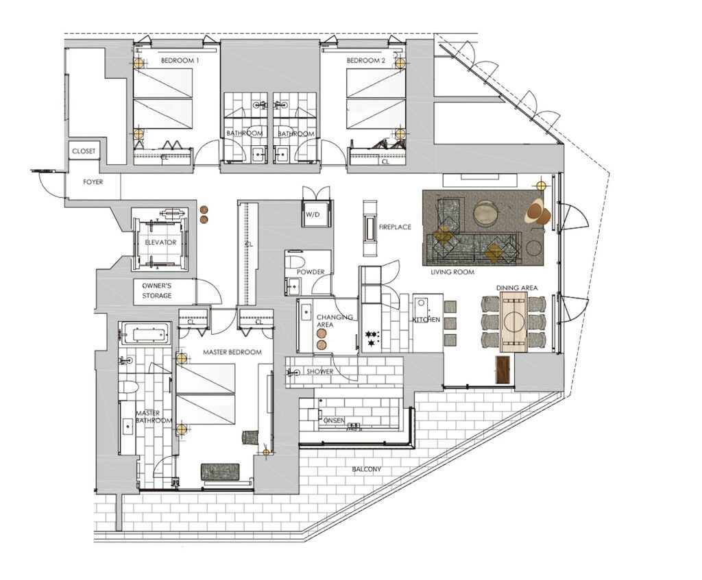 Yamakei Yotei View 3-Bedroom Private Onsen Unit YG