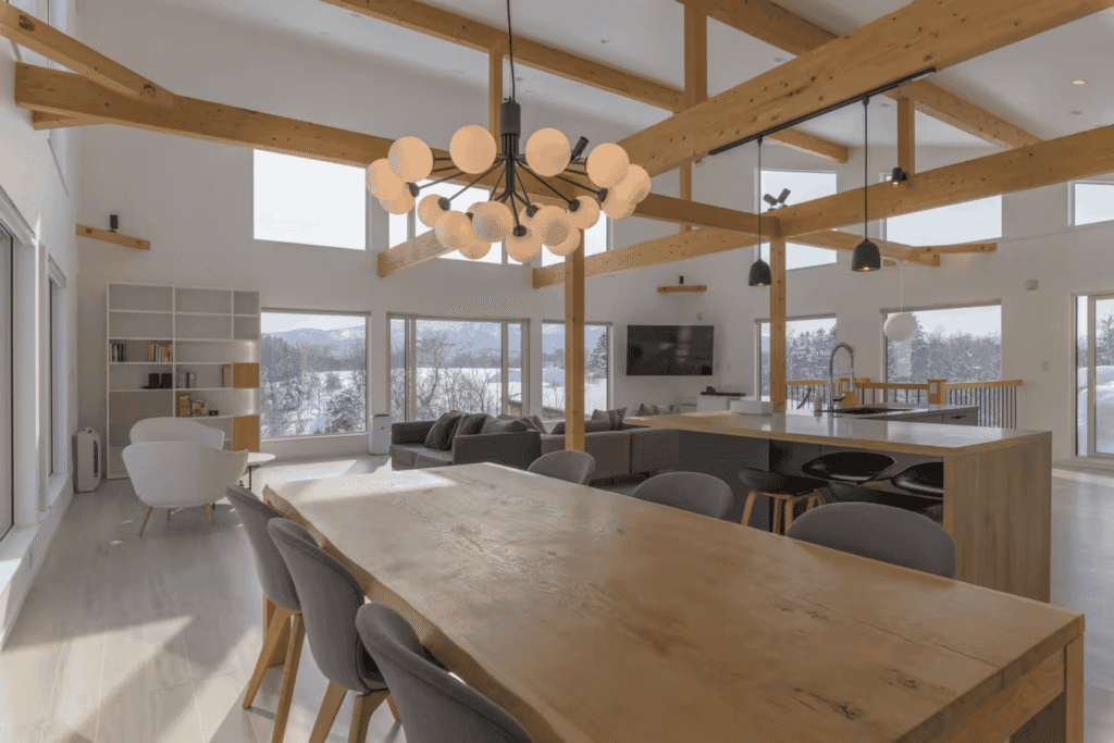Hilltop Niseko living dining room